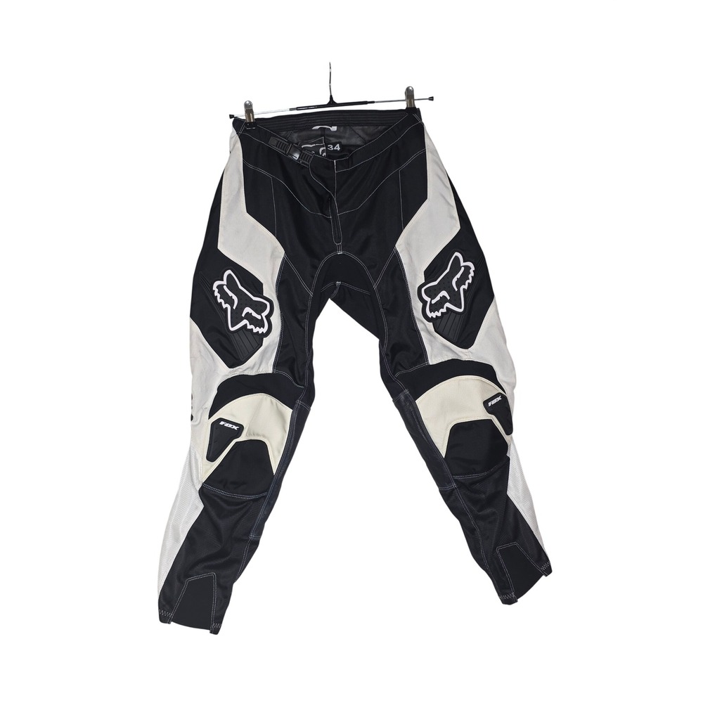 Fox Racing Motocross Pants Black White Size 34 Dirt Bike MX Racing Gear Sports